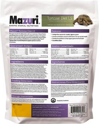 Show full view: Mazuri Tortoise LS Low Starch Food, 12-oz bag slide 2 of 9