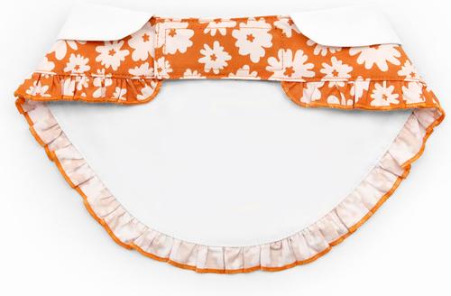 Show full view: florence by mills Florence Woven Dog Bib, Orange, XX-Small/X-Small slide 4 of 5