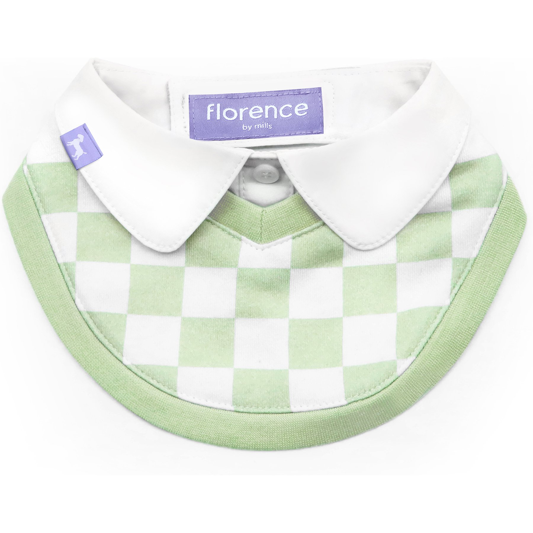 florence by mills Florence Woven Dog Bib, Green, XX-Small/X-Small