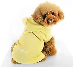 florence by mills Florence Dog Hoodie, Yellow, Large slide 1 of 5