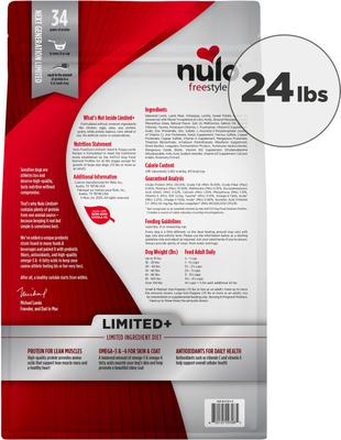 Show full view: Nulo FreeStyle Limited Ingredient Lamb Recipe Dry Dog Food, 24-lb bag slide 3 of 10