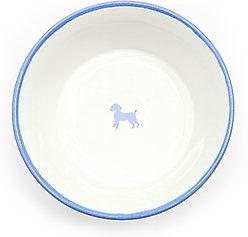 florence by mills Dog Bowl with Mat, Blue, Large slide 2 of 3