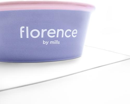 Show full view: florence by mills Dog Bowl with Mat, Purple, Small slide 3 of 3