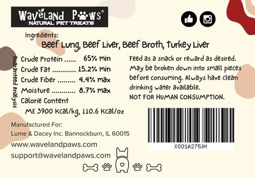 Show full view: Waveland Paws Beef Meaty Sticks Dog Treats, 10-oz bag slide 4 of 8