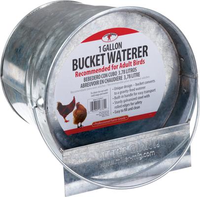 Show full view: Little Giant Galvanized Bucket Poultry Waterer slide 4 of 4