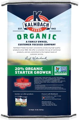 Show full view: Kalmbach Feeds Organic 20% Protein Starter Grower Crumbles Poultry Feed, 35-lb bag slide 2 of 6