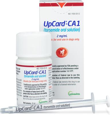 Show full view: UpCard-CA1 (torsemide oral solution) for Dogs, 2-mg, 32mL slide 4 of 5