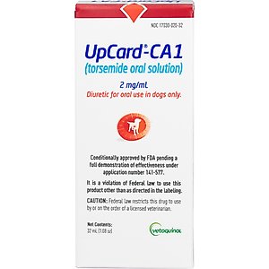 UpCard-CA1 (torsemide oral solution) for Dogs, 2-mg, 32mL