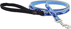 LupinePet Reflective Paws Small Dog & Cat Padded Handle Leash, Blue Paws, Regular: 4-ft long, 1/2-in wide