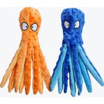 Nocciola Viral Select Octopus Squeaky Stuffing-Free Plush Dog Toys, 2 count
