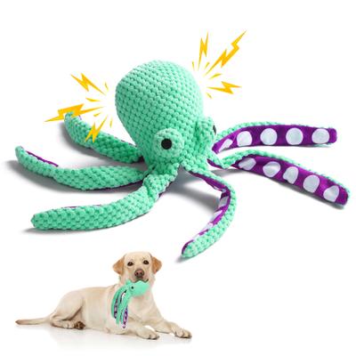 Show full view: Nocciola Viral Select Octopus Squeaky Plush Dog Toy, Green slide 1 of 10