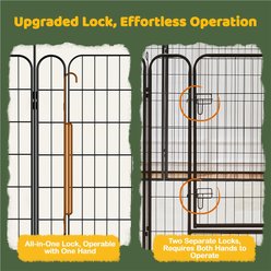 Yaheetech Foldable Dog Playpen, Black, 16-Panel, 31.5-in slide 2 of 5