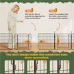 Show in main carousel: Yaheetech Foldable Dog Playpen, Black, 16-Panel, 24-in slide 4 of 6