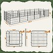 Show in main carousel: Yaheetech Foldable Dog Playpen, Black, 16-Panel, 24-in slide 3 of 6