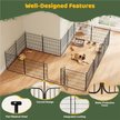 Show in main carousel: Yaheetech Foldable Dog Playpen, Black, 16-Panel, 24-in slide 5 of 6