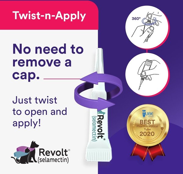 Show full view: Revolt Topical Solution for Cats, 5.1-15 lbs, (Blue Box), 6 Doses (6-mos. supply) slide 4 of 8