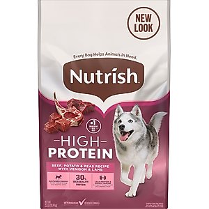 Nutrish High Protein Beef, Potato & Peas Recipe with Venison & Lamb Dry Dog Food, 23-lb bag (Rachael Ray)