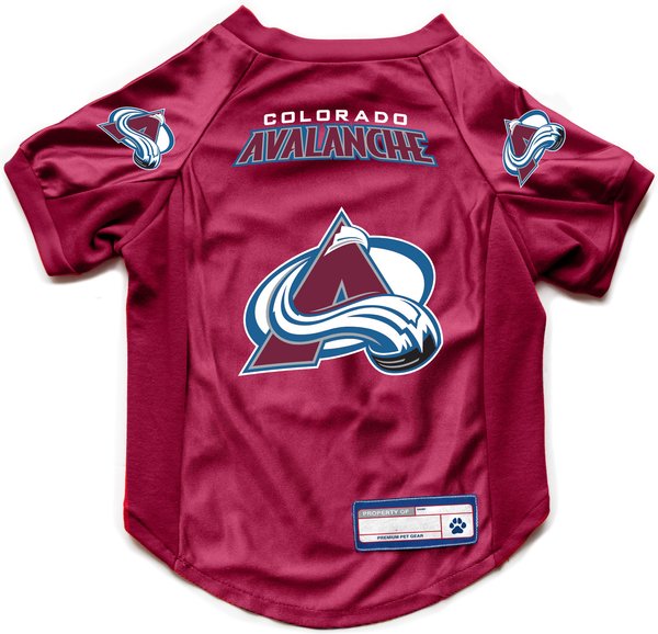 Show full view: Littlearth NHL Stretch Dog & Cat Jersey, Colorado Avalanche, Large slide 1 of 7