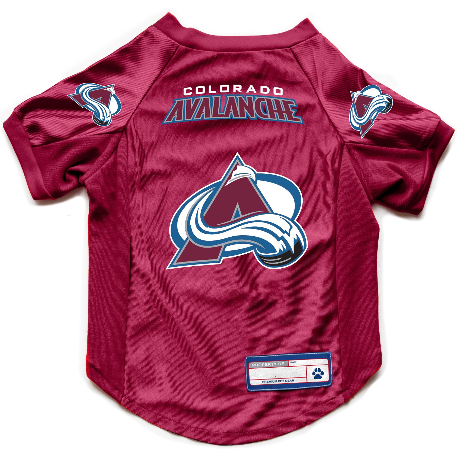 Littlearth NHL Stretch Dog & Cat Jersey, Colorado Avalanche, X-Large