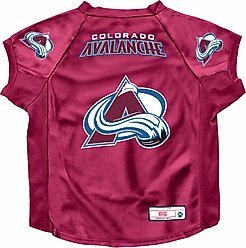 Littlearth NHL Stretch Dog & Cat Jersey, Colorado Avalanche, Big