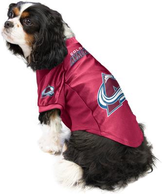 Show full view: Littlearth NHL Stretch Dog & Cat Jersey, Colorado Avalanche, X-Large slide 2 of 7