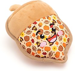 The Worthy Dog Acorn Dog Squeaky Plush Dog Toy, Beige slide 2 of 3