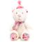 Show in main carousel: The Worthy Dog Birthday Bear Squeaky Plush Dog Toy, Pink slide 1 of 2