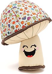 The Worthy Dog Mushroom Squeaky Plush Dog Toy, Mint Green, Small