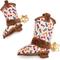 Show in main carousel: The Worthy Dog Wild Wild West Boot Squeaky Plush Dog Toy, Beige, Large slide 3 of 3