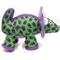 Show in main carousel: The Worthy Dog Triceratops Squeaky Plush Dog Toy, Green slide 3 of 4