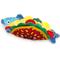 Show in main carousel: The Worthy Dog Fish Taco Squeaky Plush Dog Toy, Red slide 3 of 4