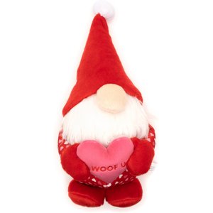 The Worthy Dog Cupid Gnome Squeaky Plush Dog Toy, Red, Small