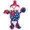 Show in main carousel: The Worthy Dog Christmas Snowman Squeaky Plush Dog Toy, Blue, Large slide 1 of 4