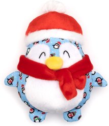 The Worthy Dog Penguin Squeaky Plush Dog Toy, Blue, Large