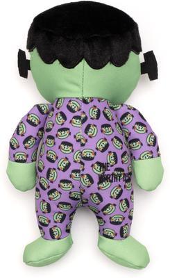 Show full view: The Worthy Dog Frank Squeaky Plush Dog Toy, Green, Small slide 3 of 3