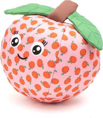 Show full view: The Worthy Dog Peachy Keen Squeaky Plush Dog Toy, Peach, Large slide 3 of 3