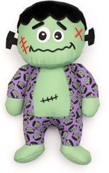The Worthy Dog Frank Squeaky Plush Dog Toy, Green, Large