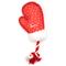 Show in main carousel: The Worthy Dog Christmas Mittens Squeaky Plush Dog Toy, Red, Large slide 3 of 3