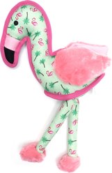The Worthy Dog Flamingo Squeaky Plush Dog Toy, Pink, Small slide 1 of 3