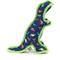 Show in main carousel: The Worthy Dog Dino Squeaky Plush Dog Toy, Navy, Large slide 3 of 4