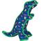 Show in main carousel: The Worthy Dog Dino Squeaky Plush Dog Toy, Navy, Large slide 1 of 4
