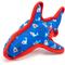 Show in main carousel: The Worthy Dog Chomp Squeaky Plush Dog Toy, Blue, Large slide 3 of 3