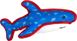 The Worthy Dog Chomp Squeaky Plush Dog Toy, Blue, Large