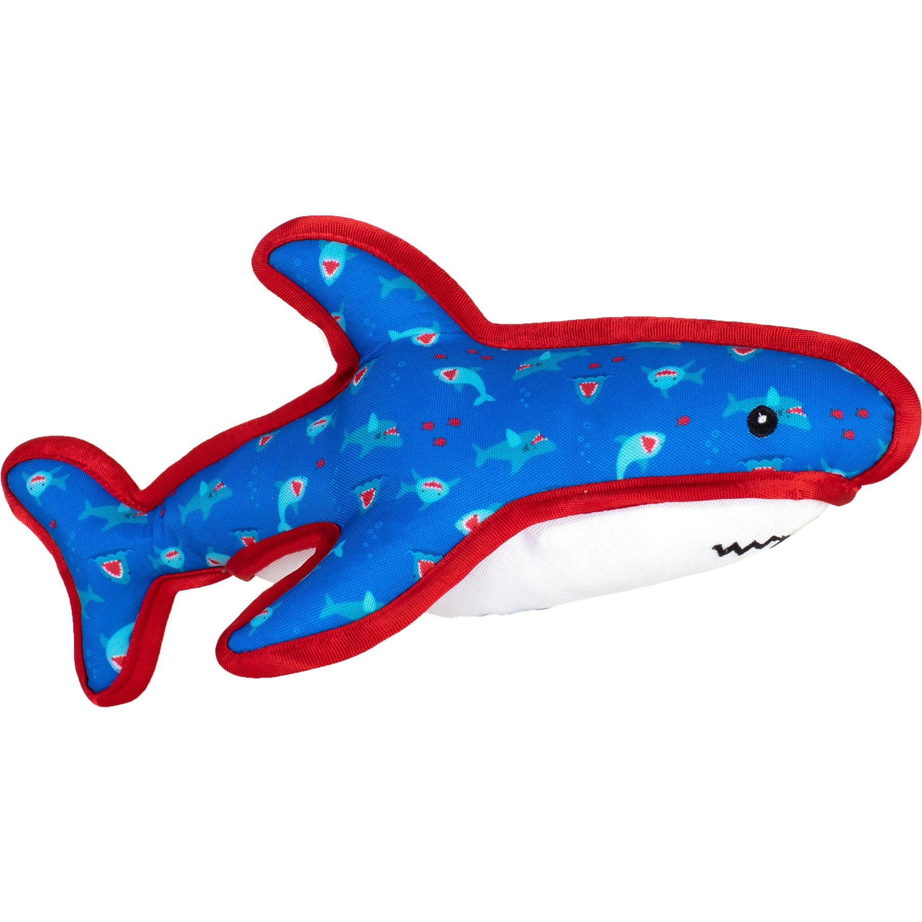 The Worthy Dog Chomp Squeaky Plush Dog Toy, Blue, Large
