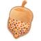 Show in main carousel: The Worthy Dog Acorn Dog Squeaky Plush Dog Toy, Beige slide 3 of 3