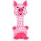 Show in main carousel: The Worthy Dog Piggy Long Neck Squeaky Plush Dog Toy, Pink slide 1 of 3