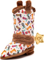 The Worthy Dog Wild Wild West Boot Dog Toy, Beige, Small