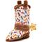 Show in main carousel: The Worthy Dog Wild Wild West Boot Squeaky Plush Dog Toy, Beige, Large slide 1 of 3