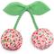 Show in main carousel: The Worthy Dog Cherries Jubilee Squeaky Plush Dog Toy, Pink, Small slide 3 of 4