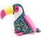 Show in main carousel: The Worthy Dog Toucan Squeaky Plush Dog Toy, Turquoise, Large slide 1 of 4